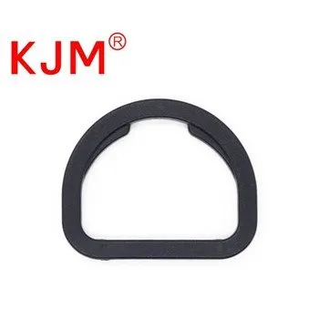 Hebilla de anillo en D de plástico