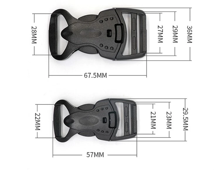 Double Safety Strap Belt Buckle