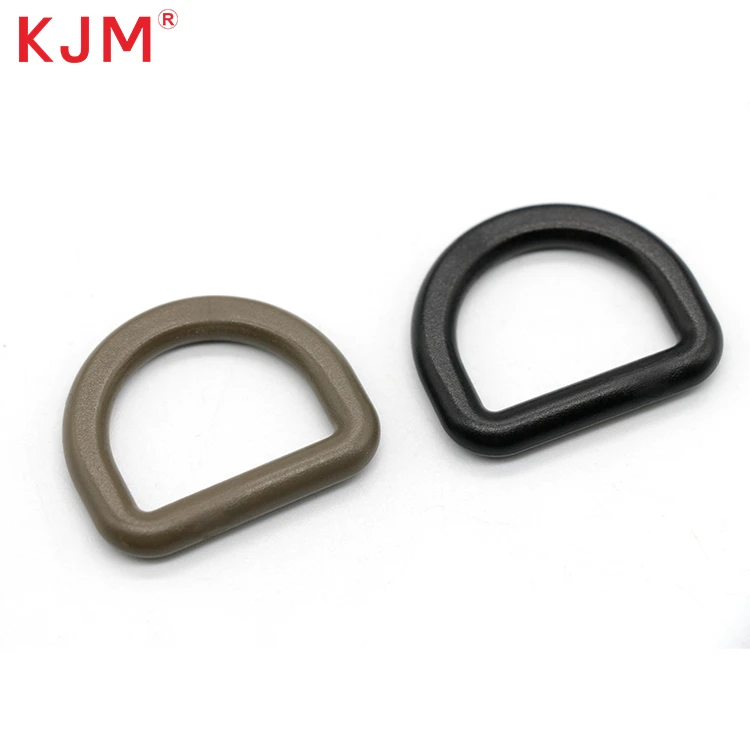 Anillo D-de plástico POM para cinturones, ropa, equipaje, manualidades y mochilas